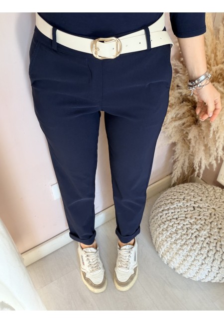 Pantaloni a sigaretta blu