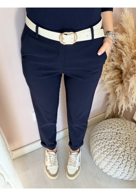 Pantaloni a sigaretta blu