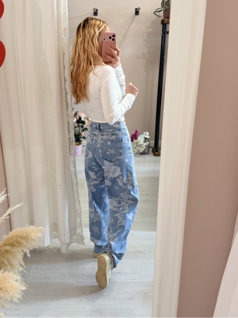 Jeans balloon floreali