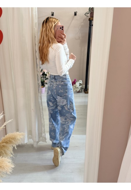 Jeans balloon floreali