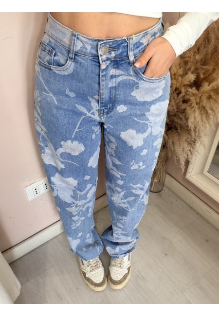 Jeans balloon floreali