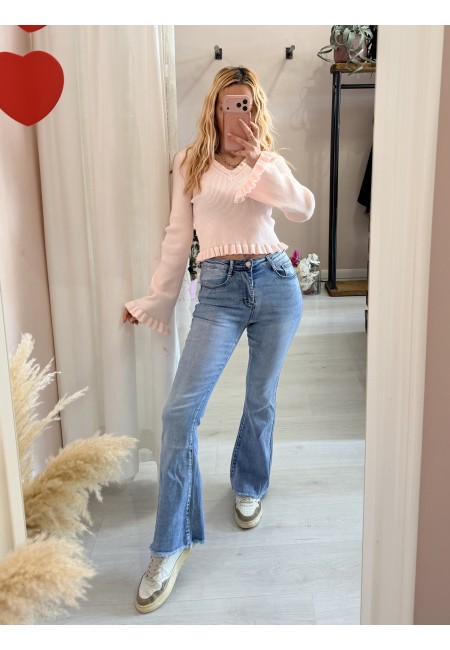 Jeans a ZAMPA push up sfrangiati