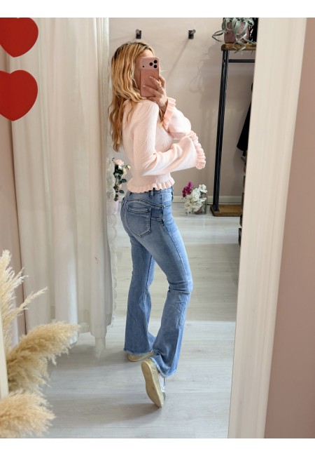 Jeans a ZAMPA push up sfrangiati