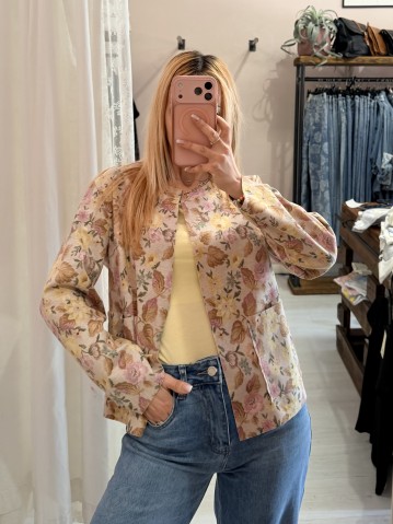 Giacchina floreale gialla