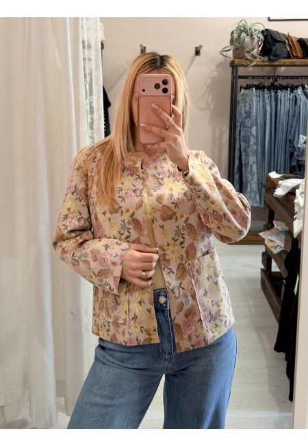 Giacchina floreale gialla