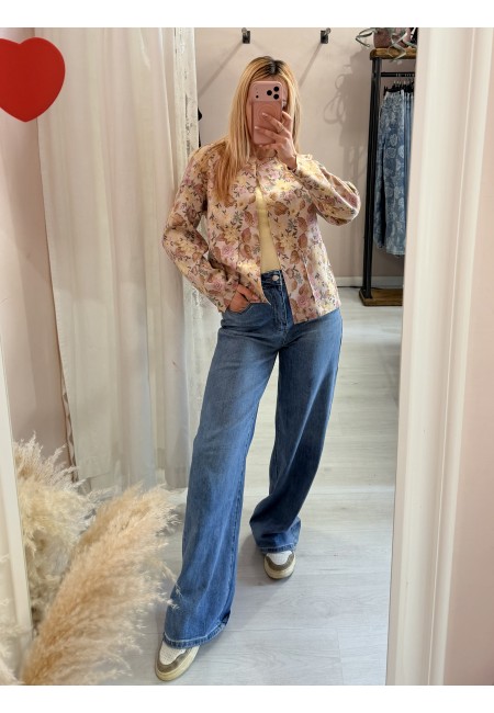 Giacchina floreale gialla