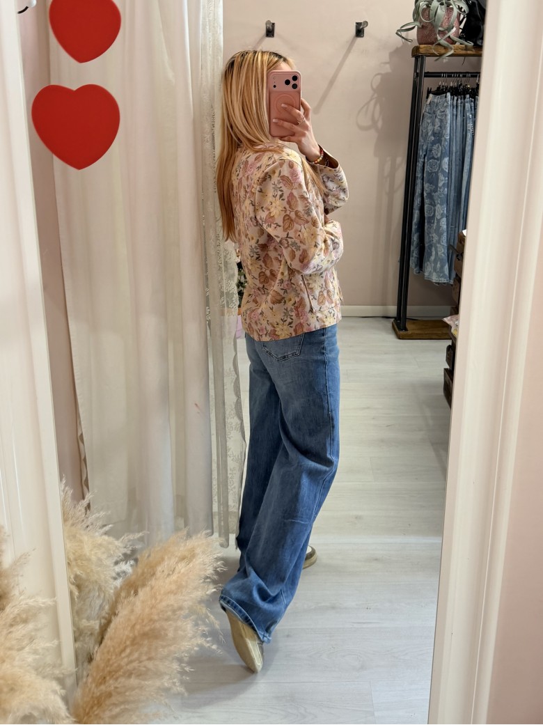 Giacchina floreale gialla