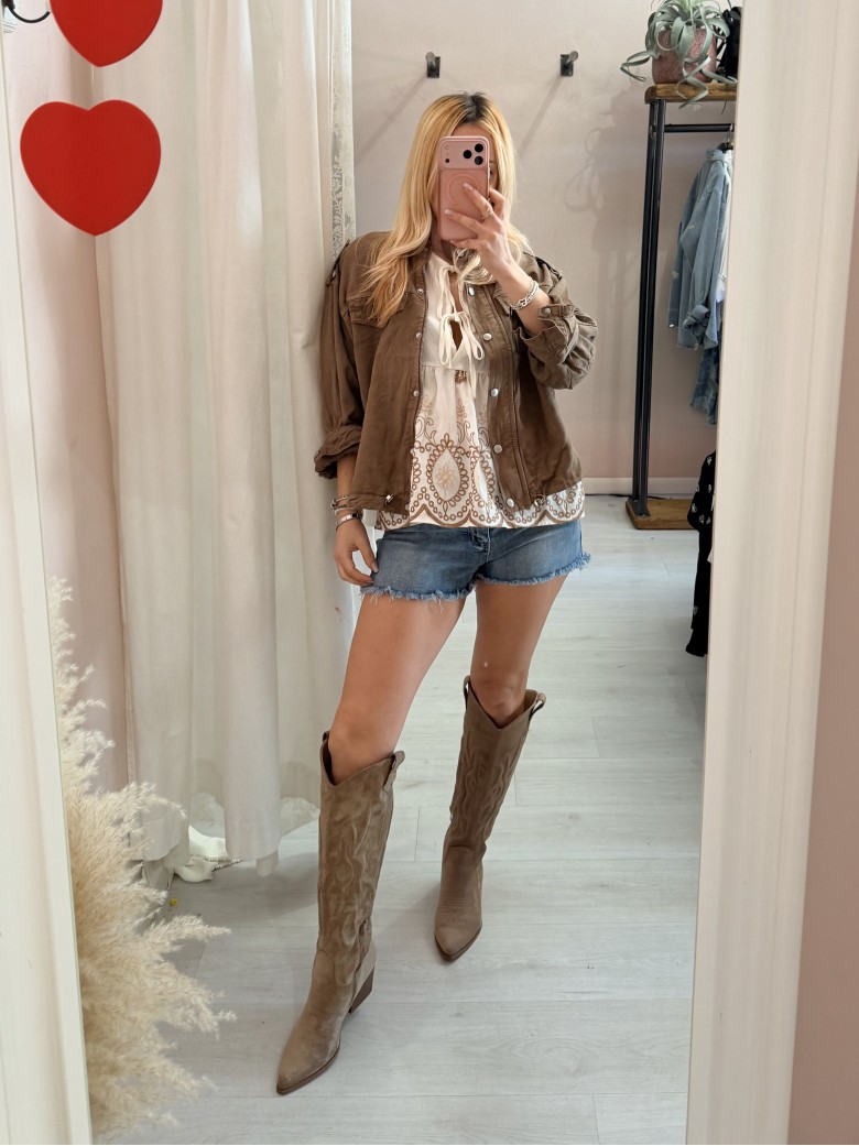 Giubbino naif marrone