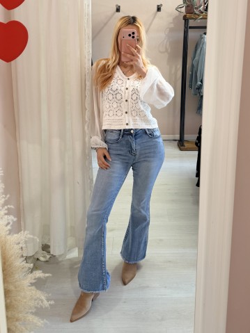 Jeans a ZAMPA push up sfrangiati