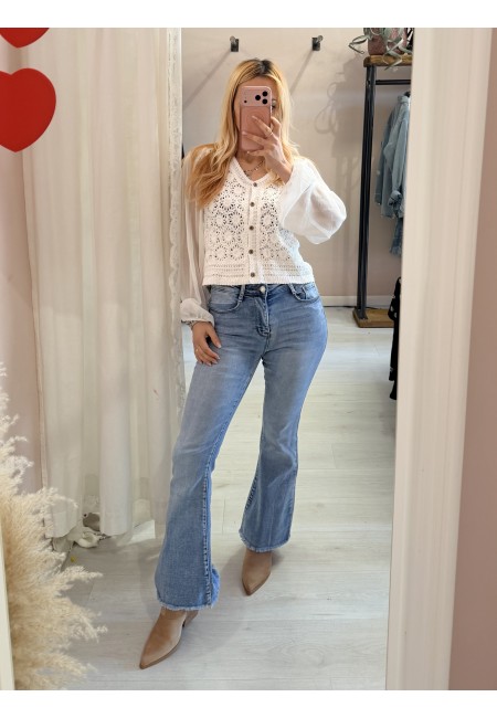 Jeans a ZAMPA push up sfrangiati