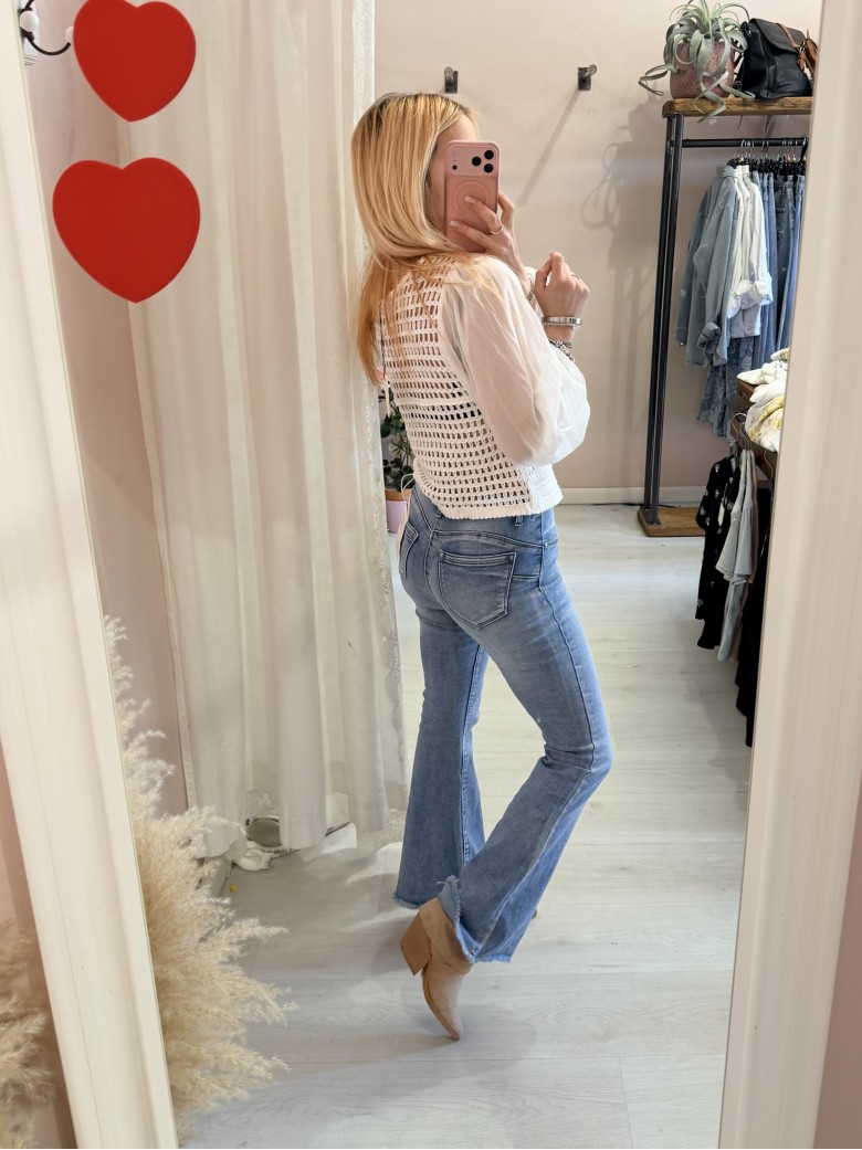 Jeans a ZAMPA push up sfrangiati