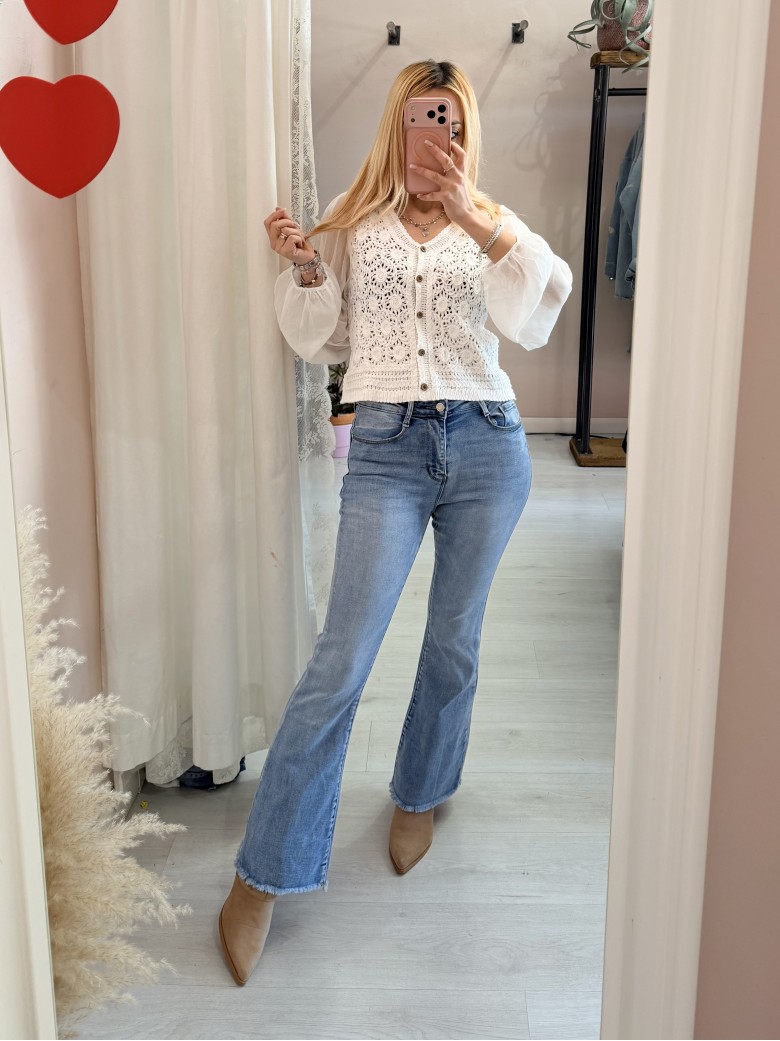 Jeans a ZAMPA push up sfrangiati