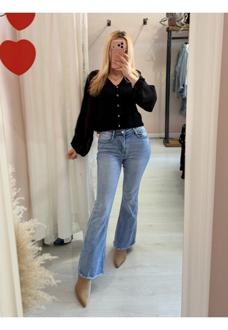 Jeans a ZAMPA push up sfrangiati