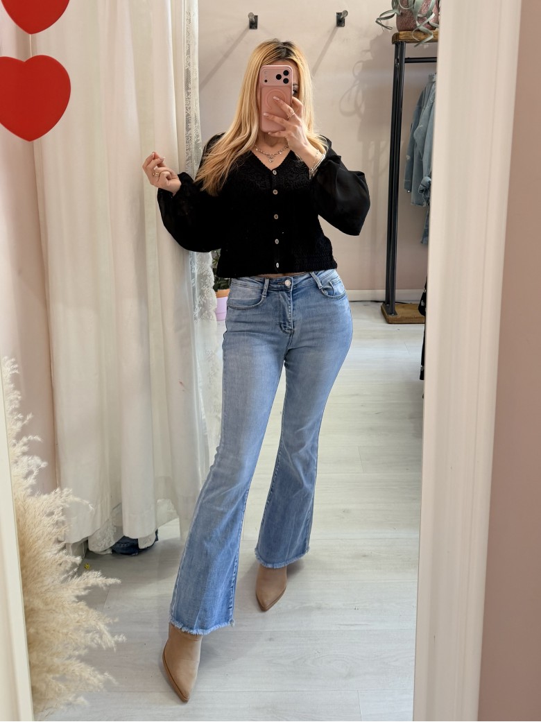 Jeans a ZAMPA push up sfrangiati