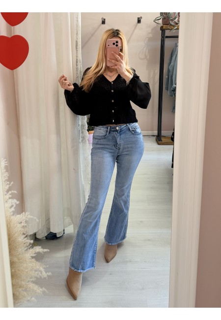 Jeans a ZAMPA push up sfrangiati