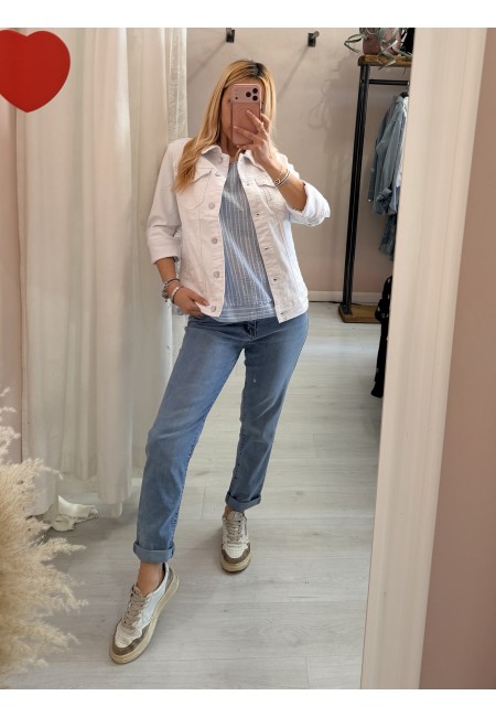 Giubbotto di jeans BIANCO