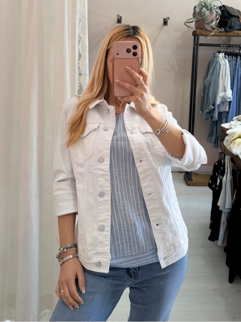 Giubbotto di jeans BIANCO