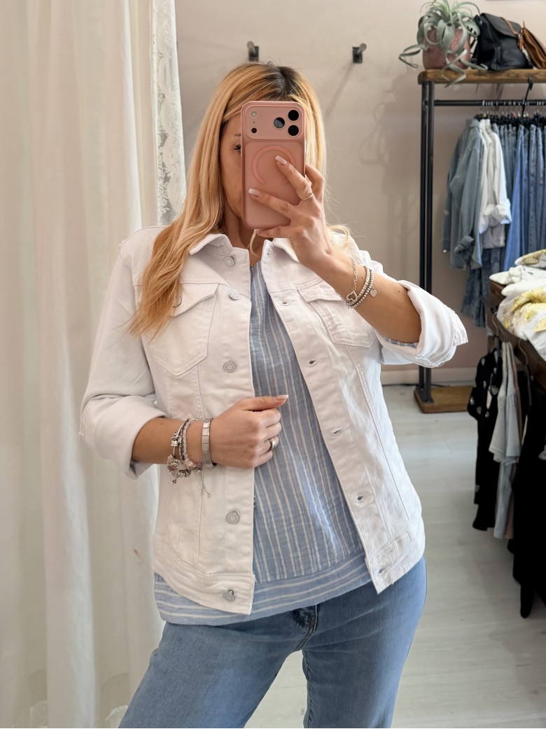 Giubbotto di jeans BIANCO