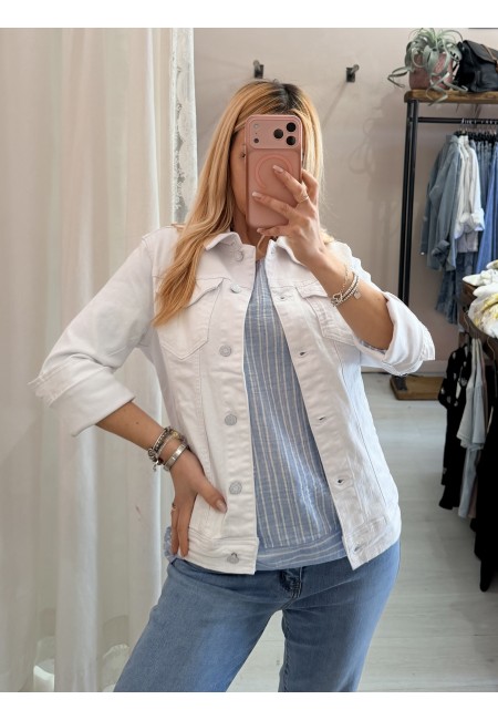 Giubbotto di jeans BIANCO