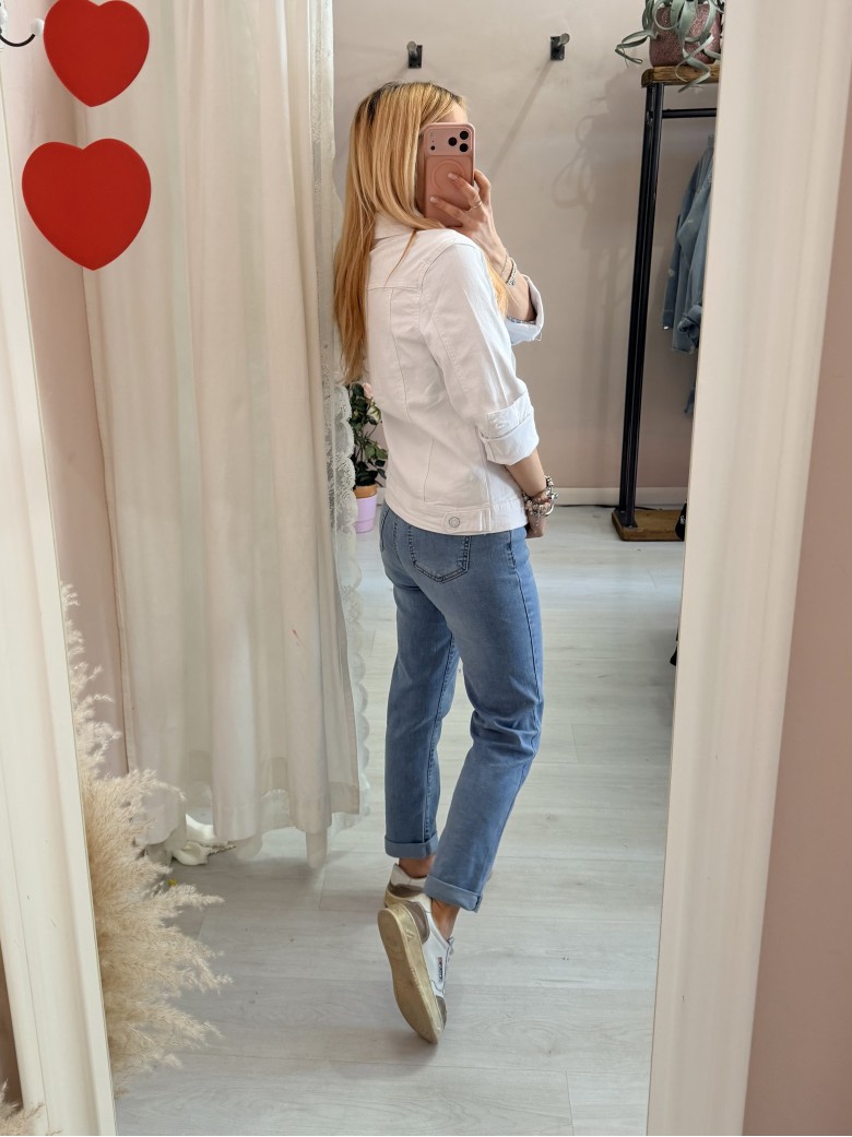 Giubbotto di jeans BIANCO