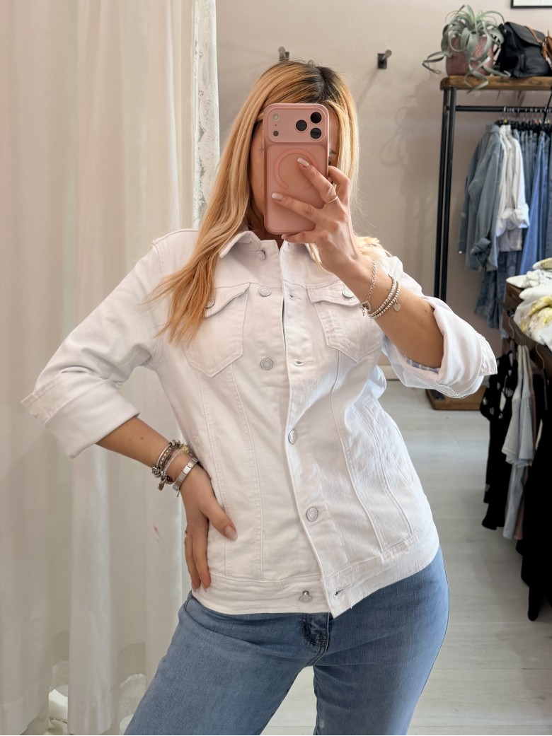 Giubbotto di jeans BIANCO