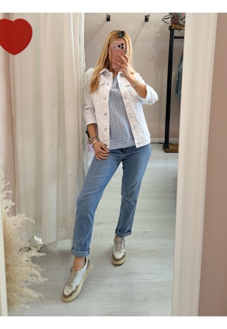 Giubbotto di jeans BIANCO