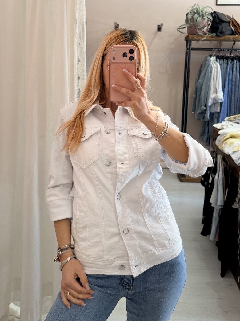 Giubbotto di jeans BIANCO