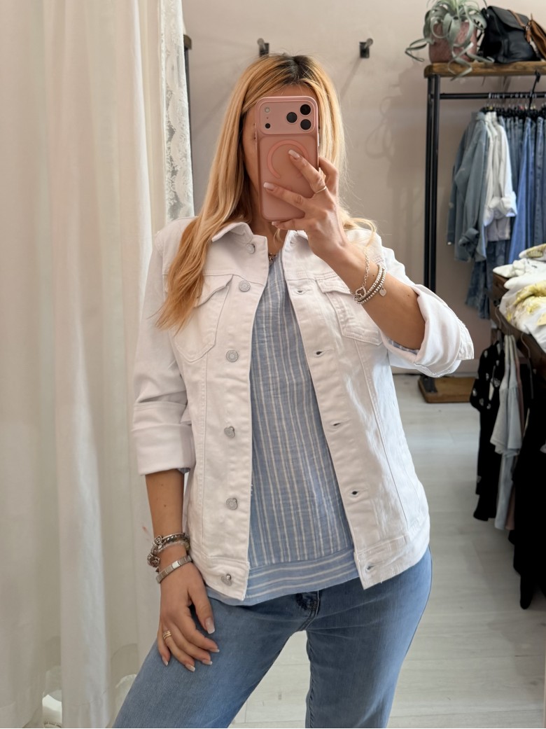 Giubbotto di jeans BIANCO