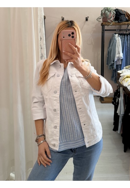 Giubbotto di jeans BIANCO