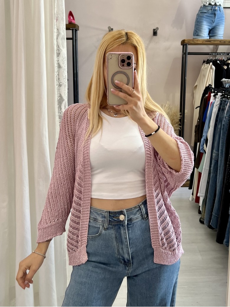 Giacchina cardigan LAURINA rosa