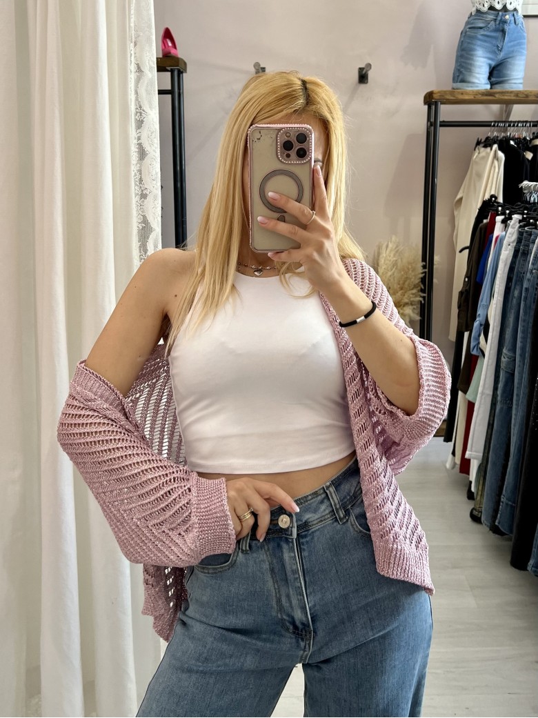 Giacchina cardigan LAURINA rosa