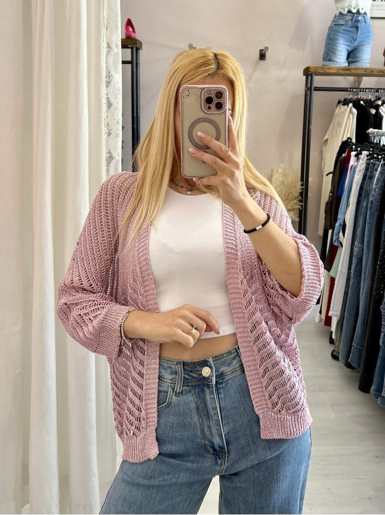 Giacchina cardigan LAURINA rosa