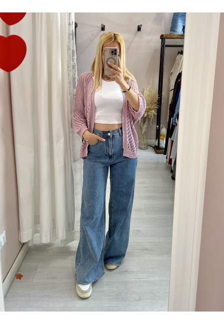 Giacchina cardigan LAURINA rosa