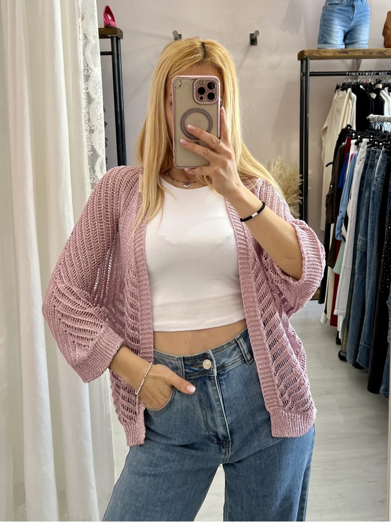 Giacchina cardigan LAURINA rosa