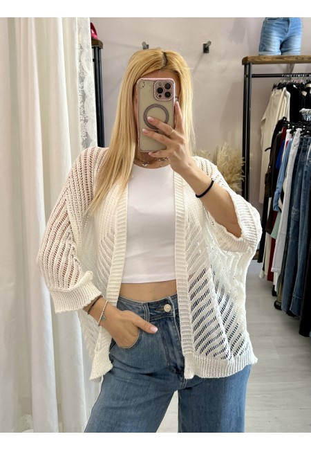 Giacchina cardigan LAURINA bianca