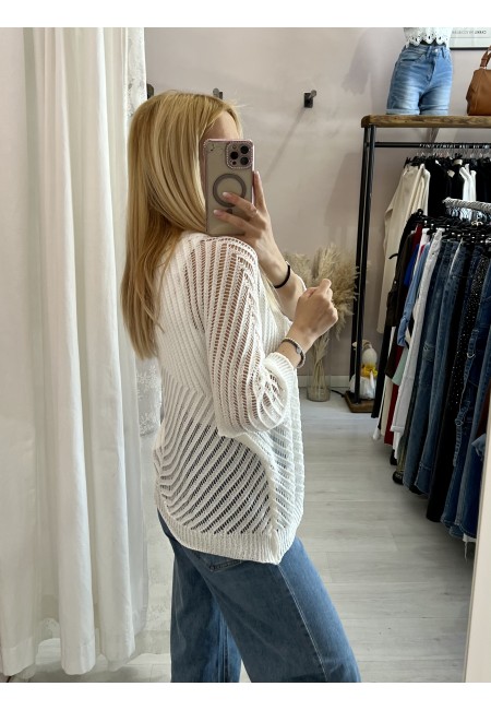 Giacchina cardigan LAURINA bianca