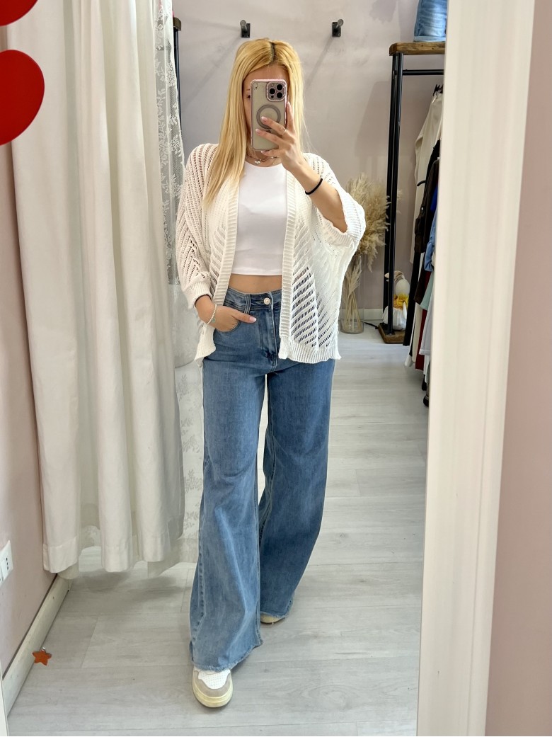 Giacchina cardigan LAURINA bianca