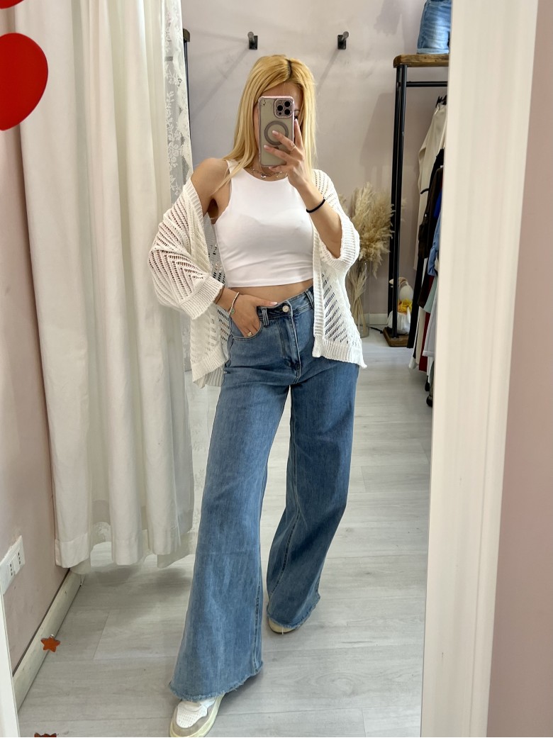 Giacchina cardigan LAURINA bianca