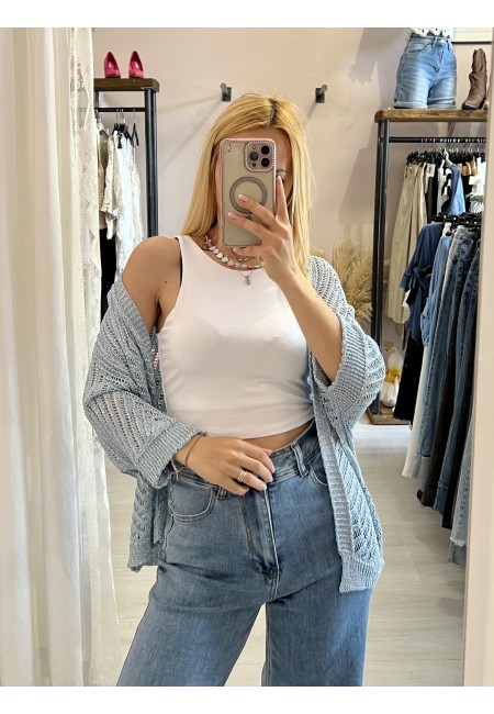 Giacchina cardigan LAURINA azzurra