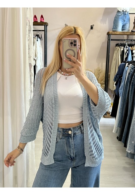 Giacchina cardigan LAURINA azzurra