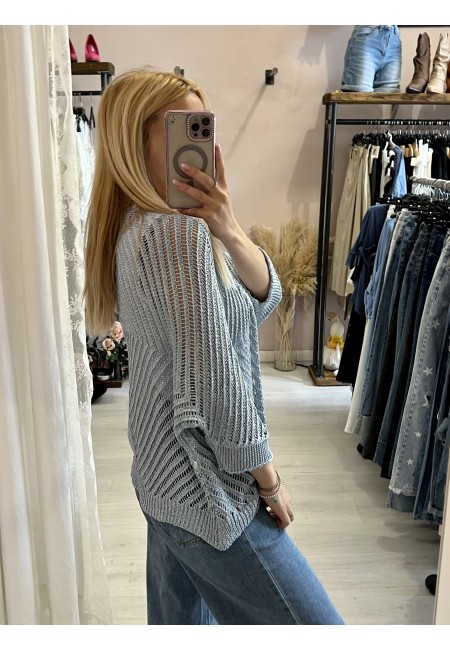 Giacchina cardigan LAURINA azzurra