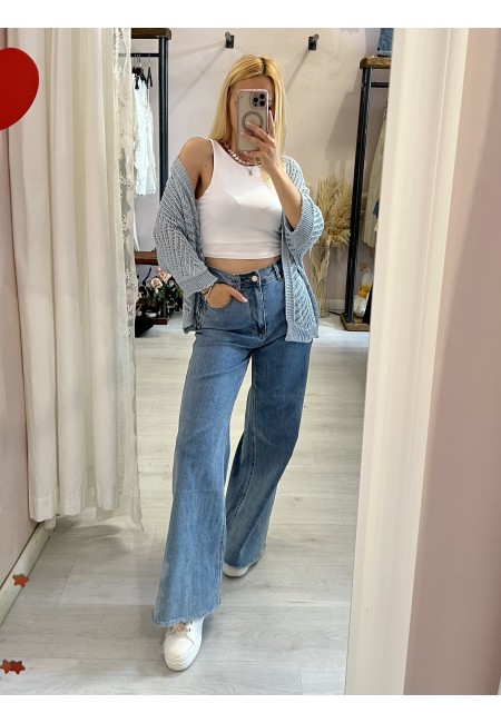 Giacchina cardigan LAURINA azzurra