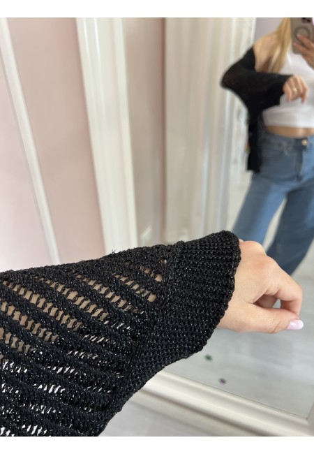 Giacchina cardigan LAURINA nera