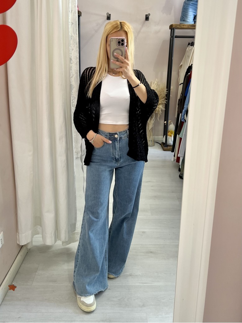 Giacchina cardigan LAURINA nera