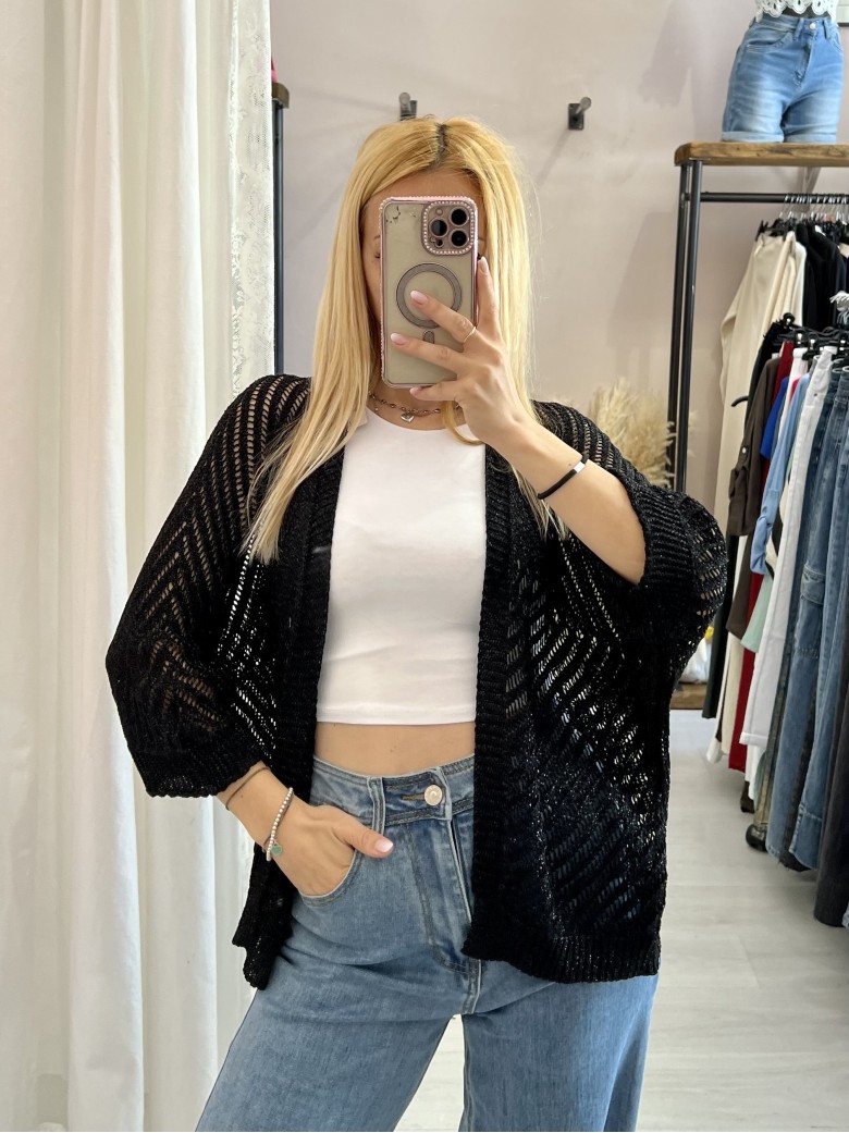Giacchina cardigan LAURINA nera