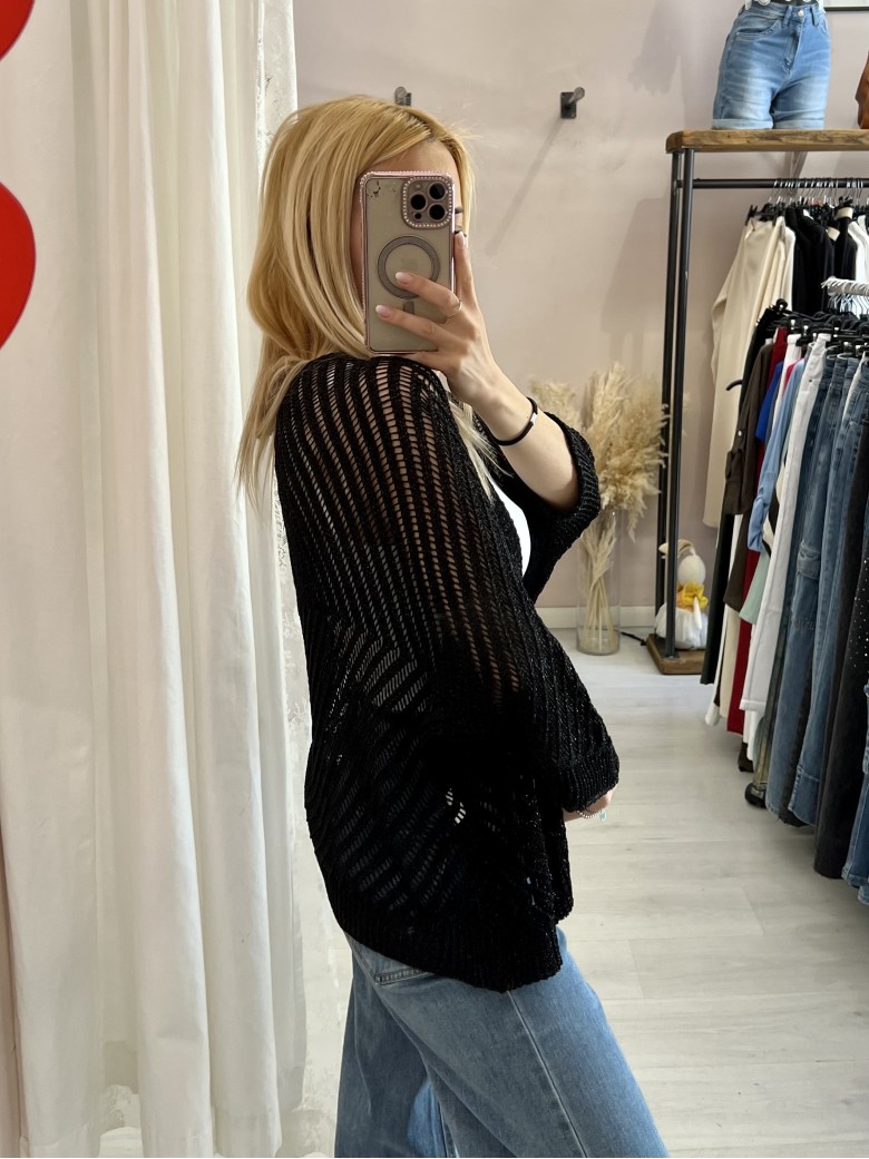 Giacchina cardigan LAURINA nera
