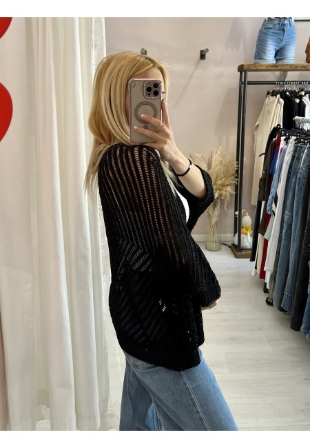 Giacchina cardigan LAURINA nera