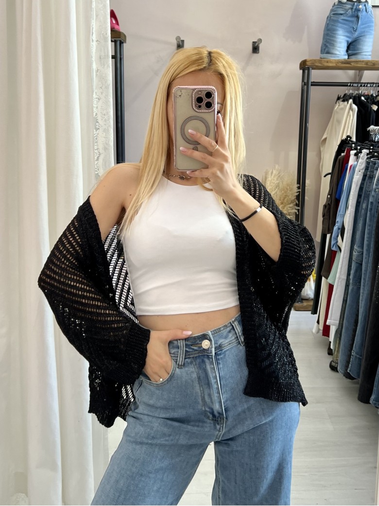 Giacchina cardigan LAURINA nera