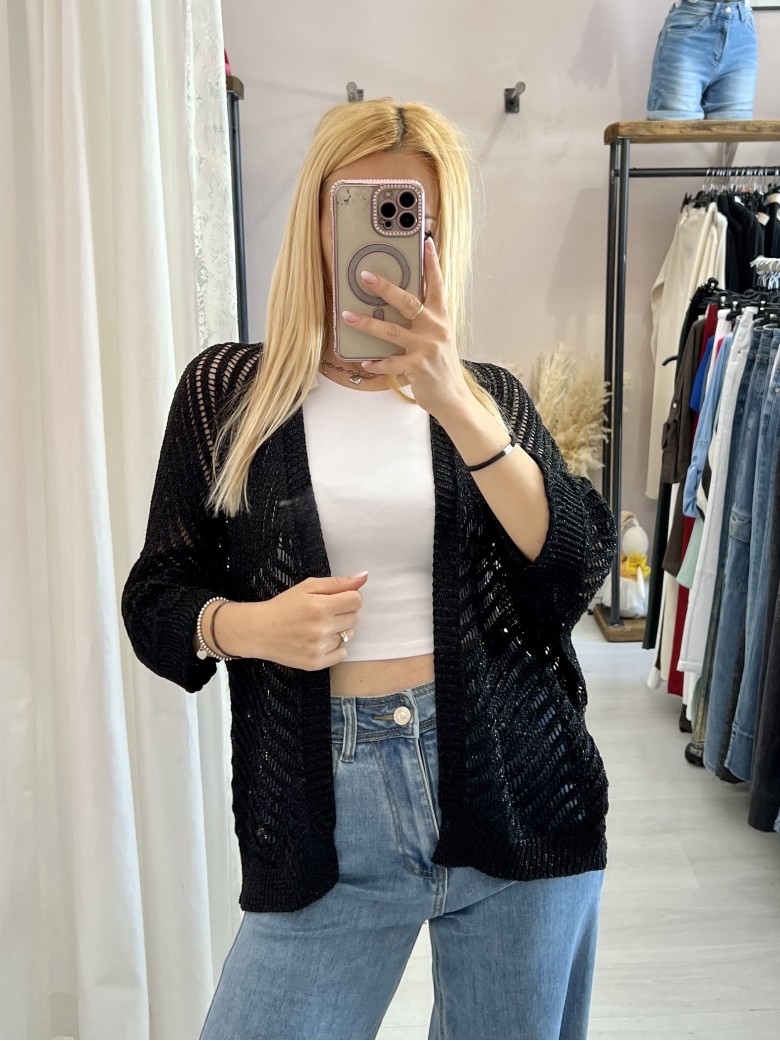 Giacchina cardigan LAURINA nera