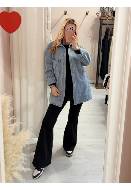 Camicia giacca di jeans